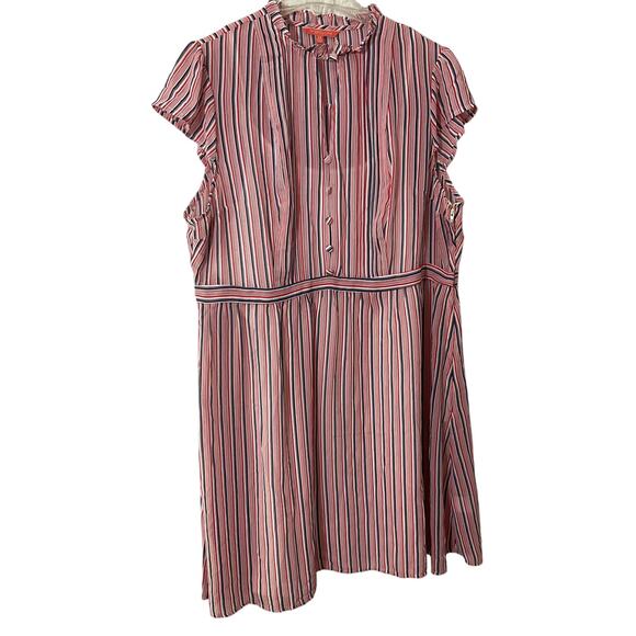 NEW ModCloth 2X Red White Blue Dress - Picture 1 of 7